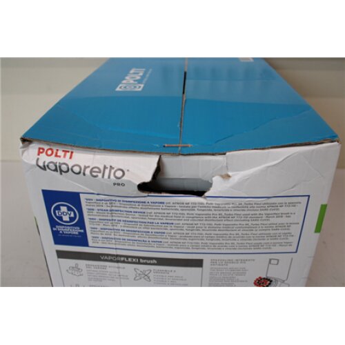 SALE OUT. , Polti , Steam cleaner , PTEU0280 Vaporetto Pro 95_Turbo Flexi , Power 1100 W , Steam pressure 5 bar , Water tank capacity 1.3 L , Black/Green , DAMAGED PACKAGING,SCRATCHED FLEXIBLE HOSE WITH REMOTE CONTROL ON SIDE , SCRATCHED PARQUET BRUSH ON 