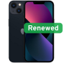 Apple Renew Grade C , iPhone 13 , Midnight , 6.1 , Super Retina XDR , A15 Bionic , 4 GB , 128 GB , iOS