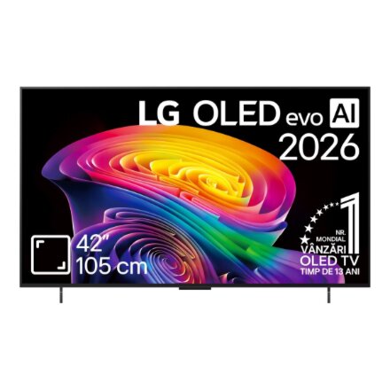 LG OLED 4K evo AI C6 TV , OLED42C61LA , 42 , Smart TV , webOS , UHD , Black