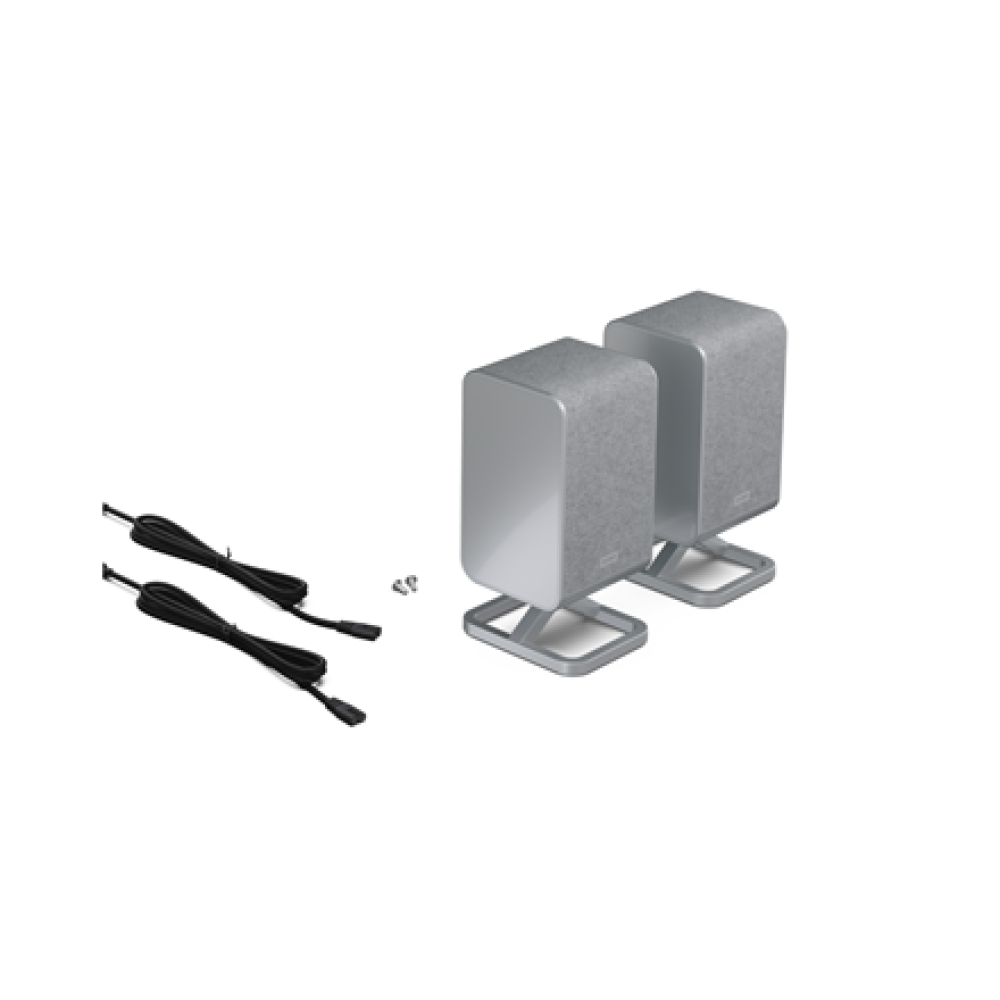 Sharp , 2.0.2 Wireless Rear Surround Speakers , HT-SPR52021(SL) , 200 W , Silver , Wireless connection