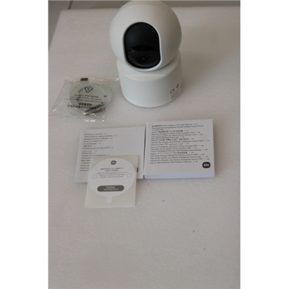 SALE OUT. Xiaomi Smart Camera C301 , Xiaomi Smart Camera , C301 , 3 month(s) , Dome , 3 MP , MJA1 security chip , H.265 , MicroSD (up to 256 GB) , USED, LIGHT SCRATCHES, MISSING CHARGING CABLE