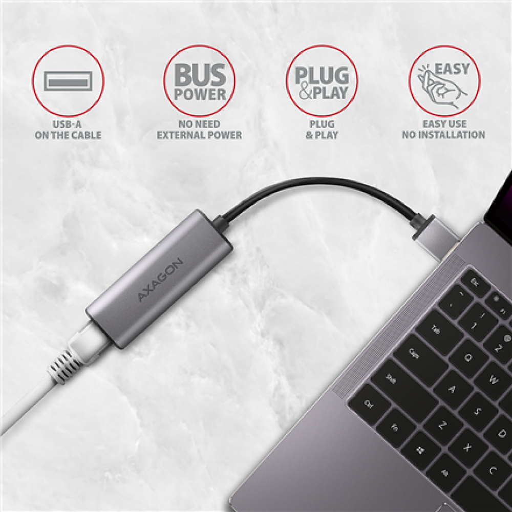 AXAGON , ADE-25R SuperSpeed USB-A 2.5 Gigabit Ethernet