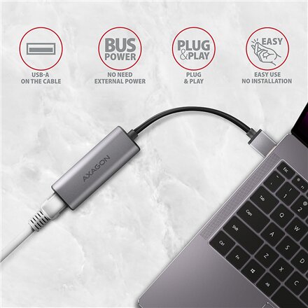 AXAGON , ADE-25R SuperSpeed USB-A 2.5 Gigabit Ethernet