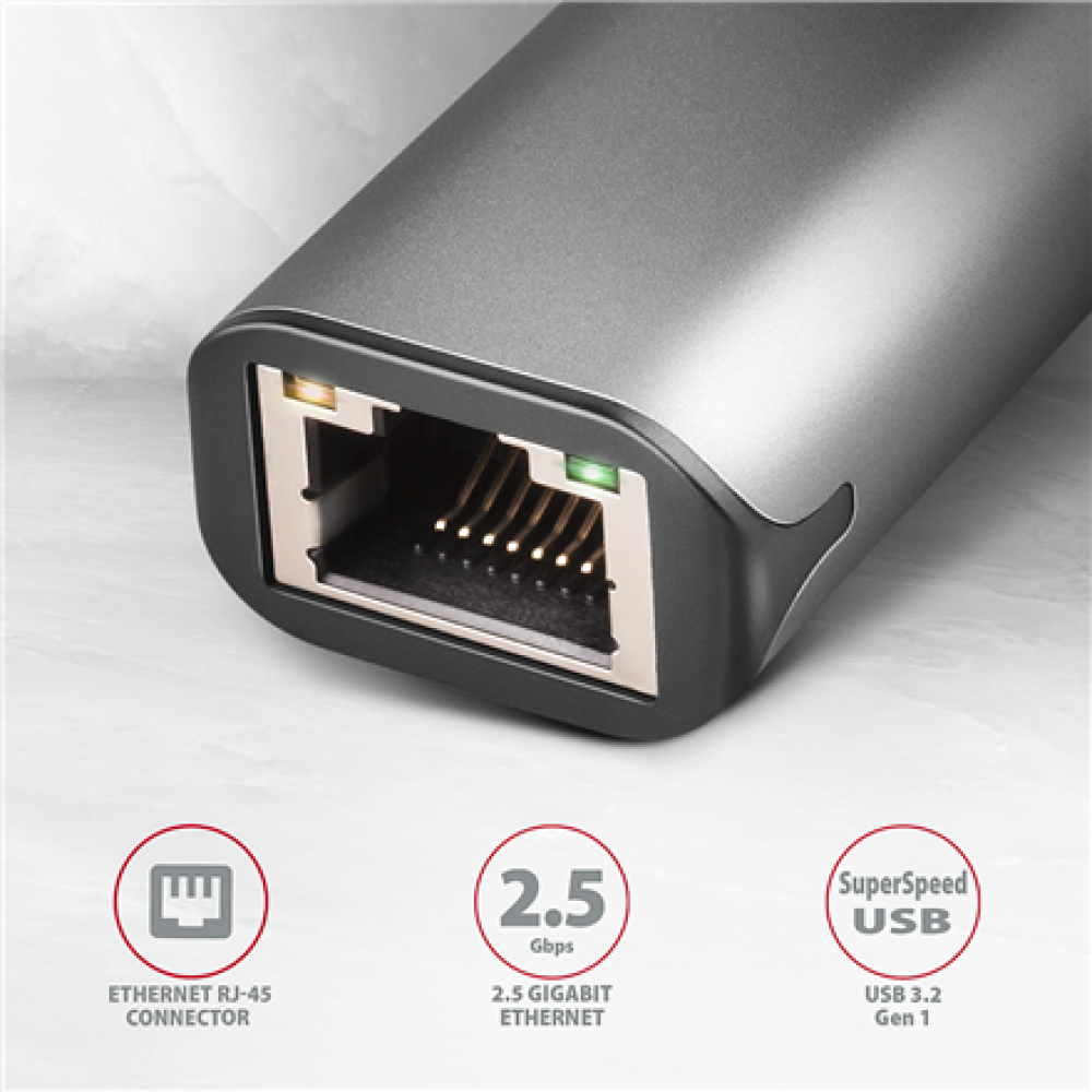 AXAGON , ADE-25R SuperSpeed USB-A 2.5 Gigabit Ethernet