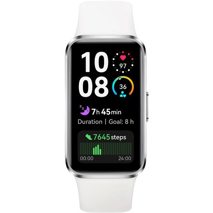 Huawei Band 10 , 1.47 inch AMOLED , Touchscreen , Heart rate monitor , Waterproof , Bluetooth , White