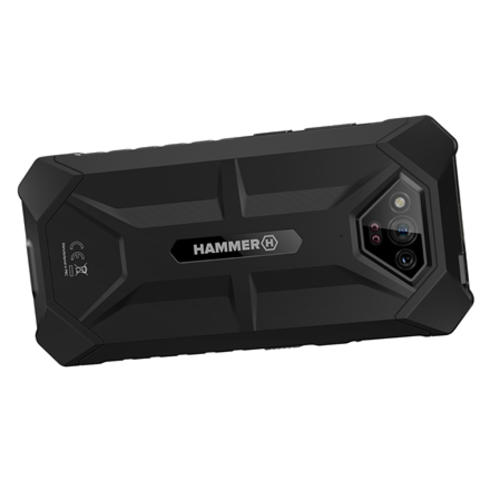Hammer Iron , V , Black , 6.5 , IPS , 1600 x 720 pixels , Mediatek , Helio G36 , Internal RAM 6 GB , 64 GB , microSD , Dual SIM , Nano SIM , 3G , 4G , Main camera resolution 50 MP , Secondary camera resolution 8 MP , Android , 13