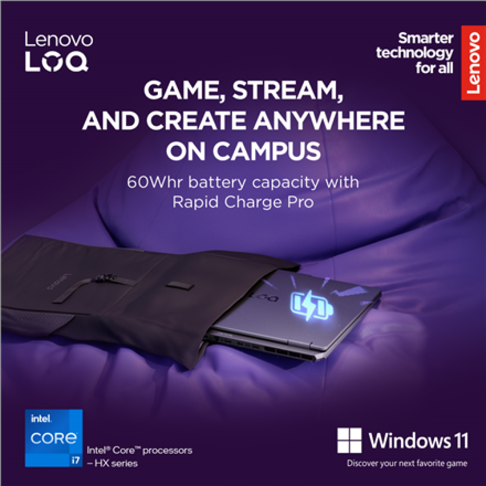 Lenovo LOQ 17IRX10 , Luna Grey , 17.3 , IPS , FHD , 1920 x 1080 pixels , Anti-glare , Intel Core i7 , i7-13650HX , 16 GB , SODIMM DDR5 , Solid-state drive capacity 1000 GB , NVIDIA GeForce RTX 5060 , GDDR7 , 8 GB , Windows 11 Home , 802.11ax , Bluetooth v