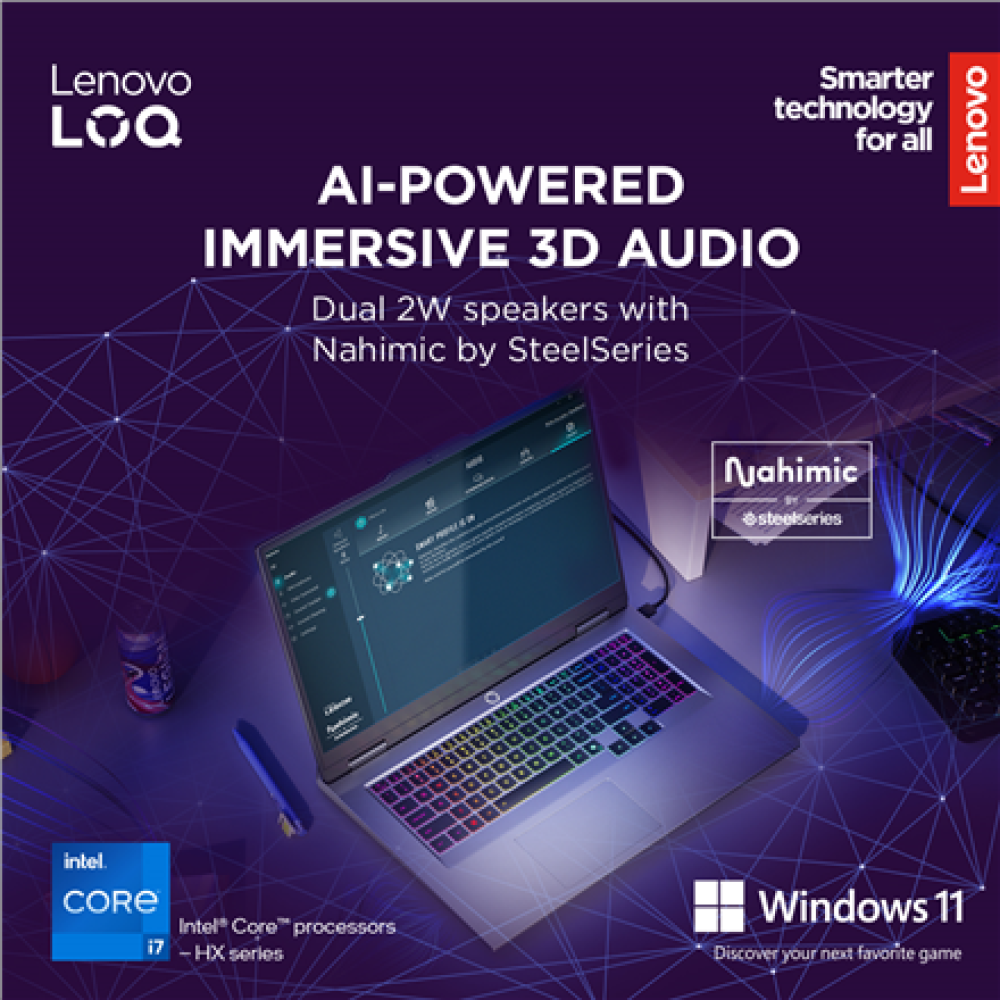 Lenovo LOQ 17IRX10 , Luna Grey , 17.3 , IPS , FHD , 1920 x 1080 pixels , Anti-glare , Intel Core i7 , i7-13650HX , 16 GB , SODIMM DDR5 , Solid-state drive capacity 1000 GB , NVIDIA GeForce RTX 5060 , GDDR7 , 8 GB , Windows 11 Home , 802.11ax , Bluetooth v