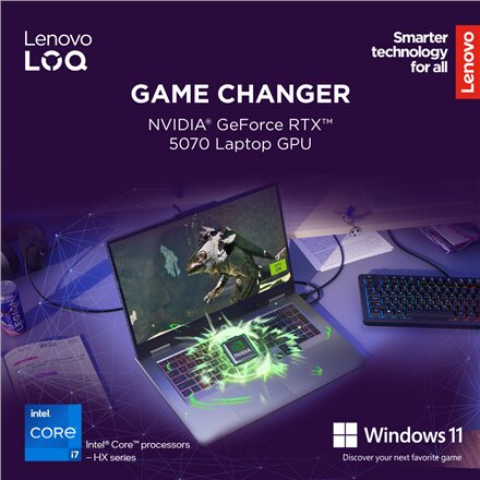 Lenovo LOQ 17IRX10 , Luna Grey , 17.3 , IPS , FHD , 1920 x 1080 pixels , Anti-glare , Intel Core i7 , i7-13650HX , 16 GB , SODIMM DDR5 , Solid-state drive capacity 1000 GB , NVIDIA GeForce RTX 5060 , GDDR7 , 8 GB , Windows 11 Home , 802.11ax , Bluetooth v