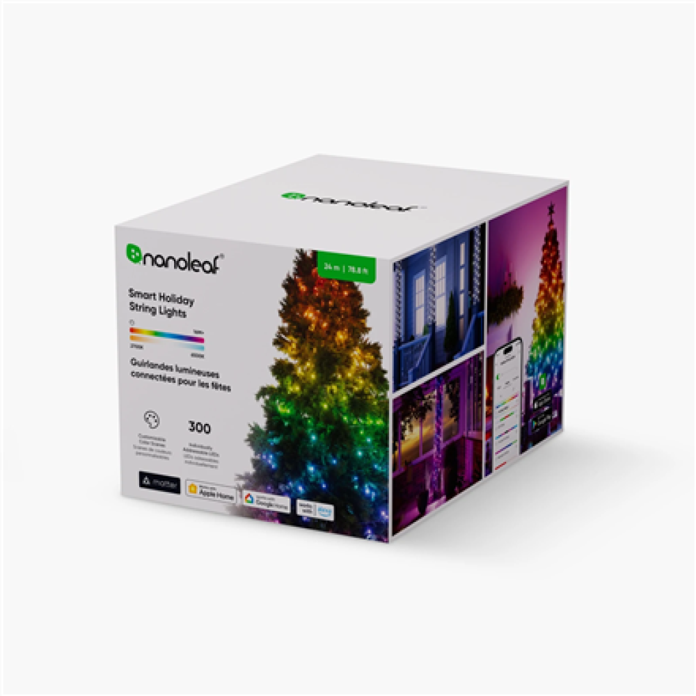 Nanoleaf Smart Holiday String Lights 24m 300 LEDs,18 W,16M+