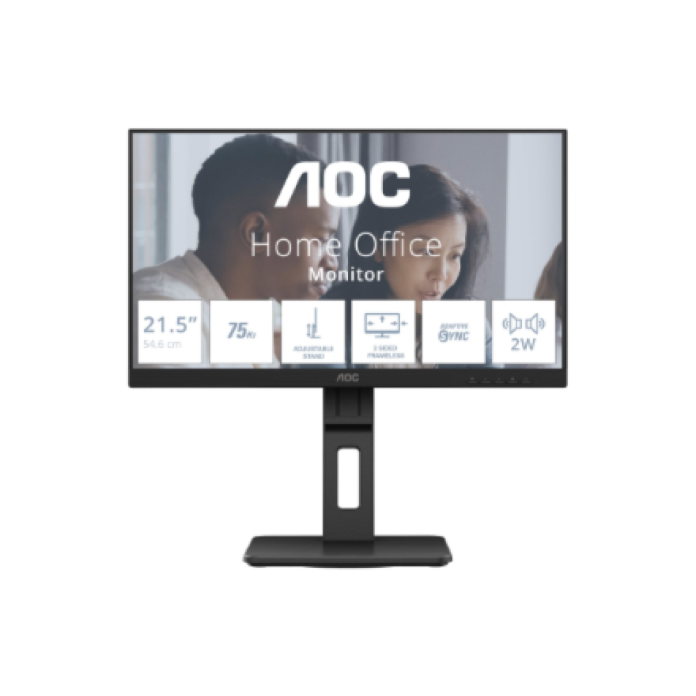 AOC , 22E2UMF , 21.5 , VA , FHD , 16:9 , 75 Hz , 4 ms , 1920 x 1080 pixels , 250 cd/m² , Black