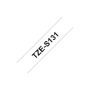 Brother , TZe-S131 Strong Adhesive Laminated Tape , Black on Clear , TZe , 8 m , 1.2 cm