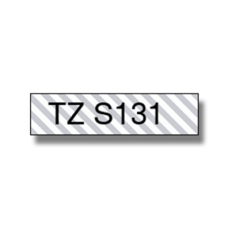 Brother , TZe-S131 Strong Adhesive Laminated Tape , Black on Clear , TZe , 8 m , 1.2 cm