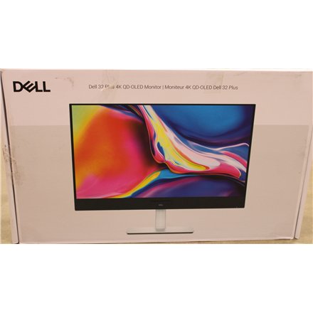 SALE OUT. Dell LCD S3225QC 32 QD-OLED 4K UHD/3840x2160/HDMI,USB-C/Silver , SALE OUT. , Dell S3225QC , 32 , QD-OLED , 16:9 , 120 Hz , 0.03 ms , 3840 x 2160 pixels , 250 cd/m² , HDMI ports quantity 1 , Warranty 36 month(s) , DAMAGED PACKAGING