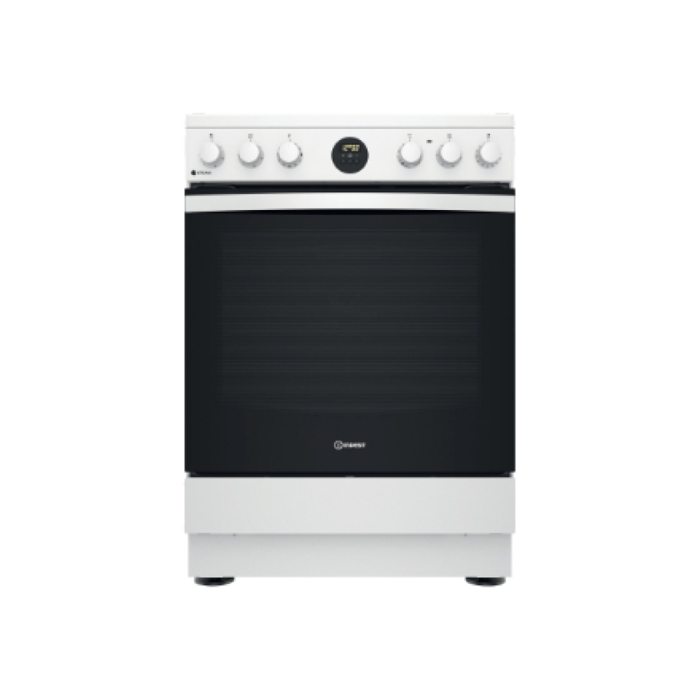 INDESIT , Cooker , IS67V8CHW/E , Hob type Vitroceramic , Oven type Electric , White , Width 60 cm , Grilling , Depth 60 cm , 69 L