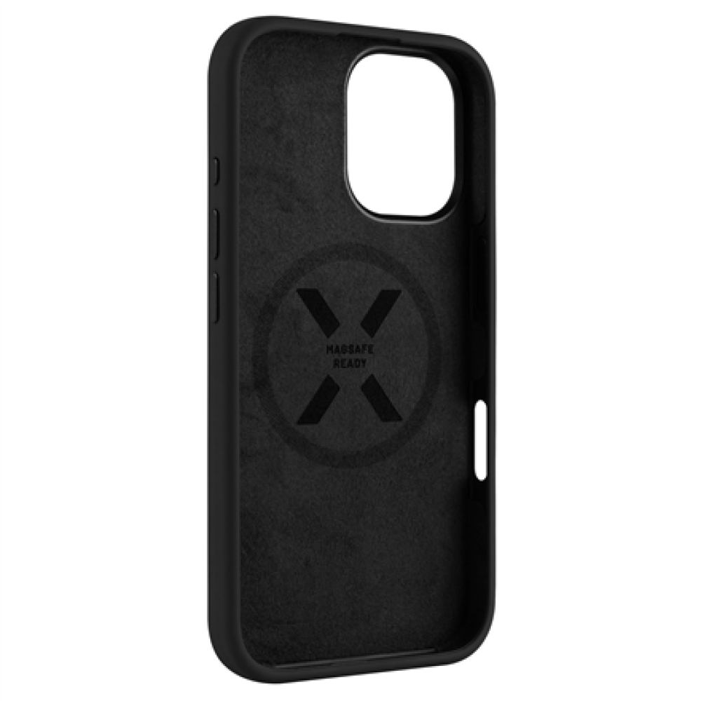 Fixed , MagFlow , Back Cover , Apple , iPhone 16 , Silicone , Black