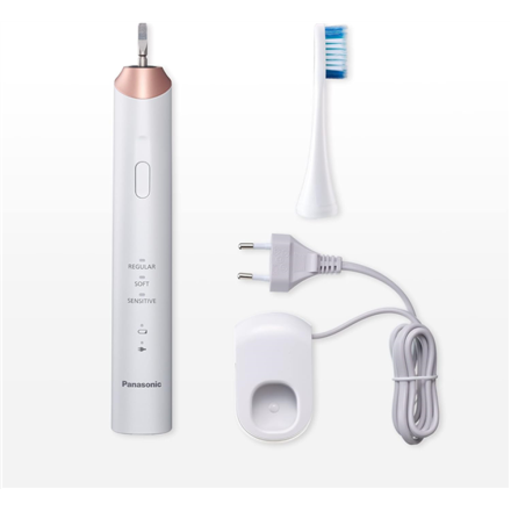 Panasonic , Sonic Electric Toothbrush , EW-DC12-W503 , Rechargeable , For adults , Number of brush heads included 1 , Number of teeth brushing modes 3 , Sonic technology , Golden White