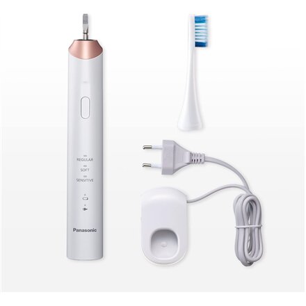Panasonic , Sonic Electric Toothbrush , EW-DC12-W503 , Rechargeable , For adults , Number of brush heads included 1 , Number of teeth brushing modes 3 , Sonic technology , Golden White