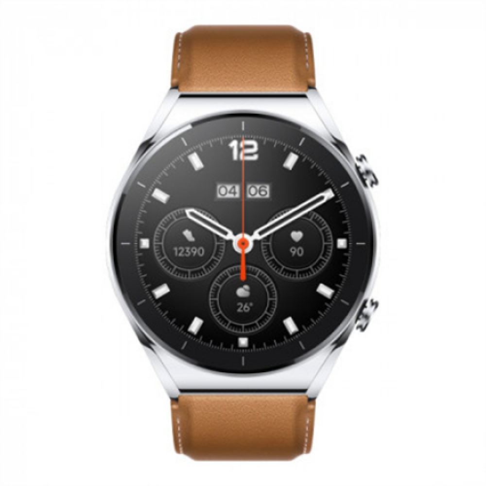 Xiaomi S1 Smart watch GPS (satellite) AMOLED Touchscreen 1.43” Activity monitoring 24/7 Waterproof Bluetooth Silver