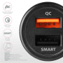 AXAGON Dual car charger, 31.5W , PWC-QC5