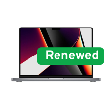 Apple , RENEW Grade A , MacBook Pro 16″ A2485 , 16.2 Liquid Retina XDR Display , Apple M1 Max , 32 GB unified memory , 1 TB SSD , Apple 32- , Apple