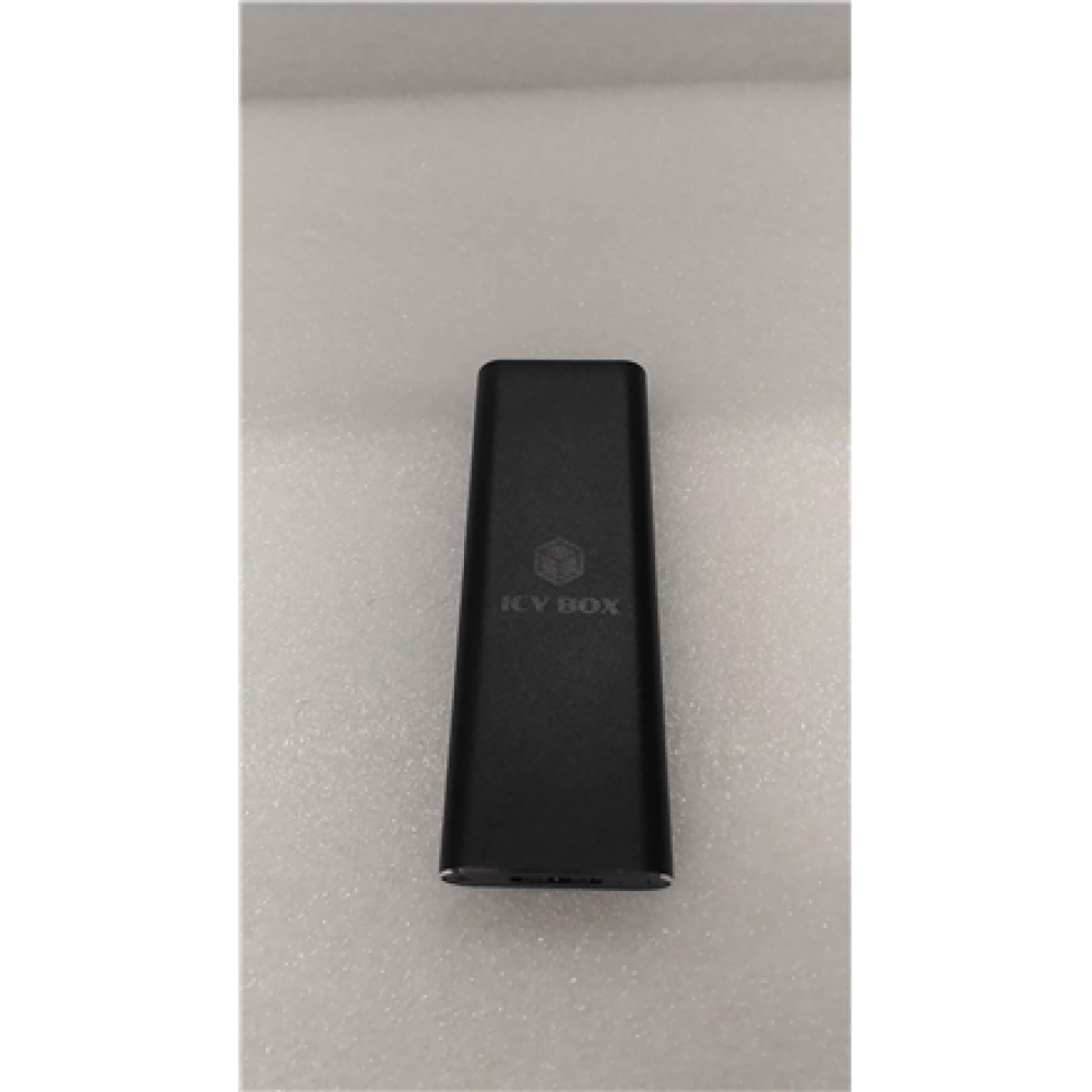 SALE OUT. Icy box IB-183M2 1x mSATA SSD to USB 3.0 host, aluminium, black , Raidsonic , USED, REFURBISHED, MISSING MANUALS