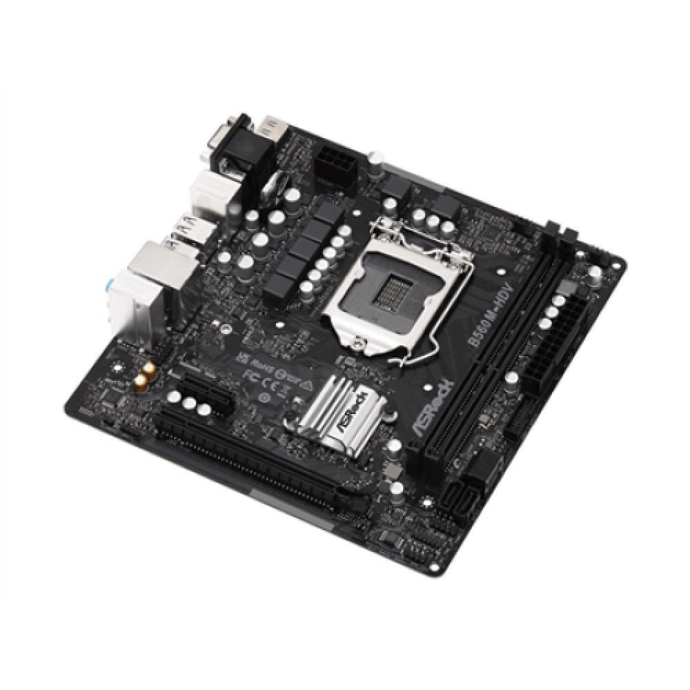 ASRock B560M-HDV R3.0 Processor family Intel Processor socket LGA1200 DDR4 DIMM Memory slots 2 Supported hard disk drive interfaces SATA3 Number of SATA connectors 4 Chipset B560 Micro ATX