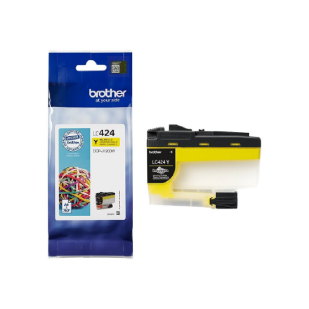 Brother LC-424Y , Ink Cartridge , Yellow