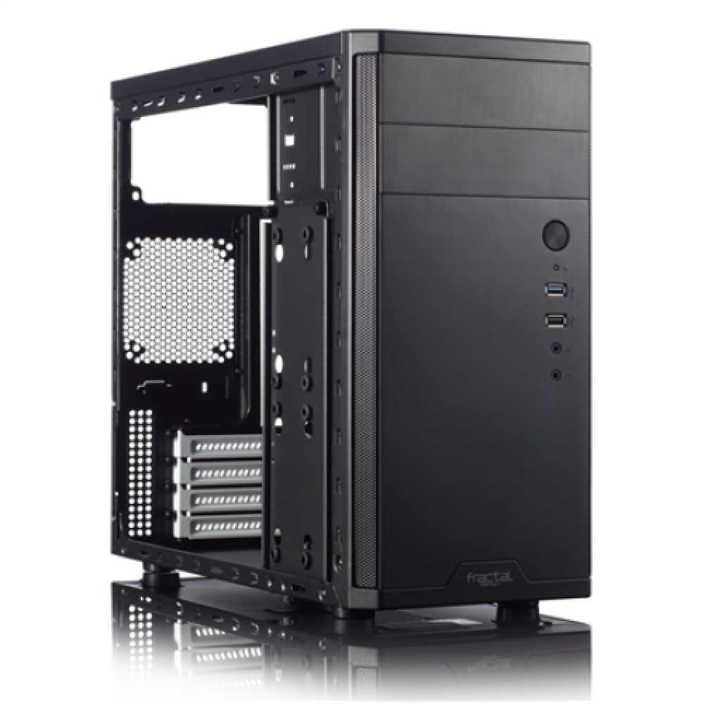 Fractal Design , CORE 1100 , Black , Micro ATX , Power supply included No , ATX PSUs, up to 185mm if a typical-length optical drive is mounted
