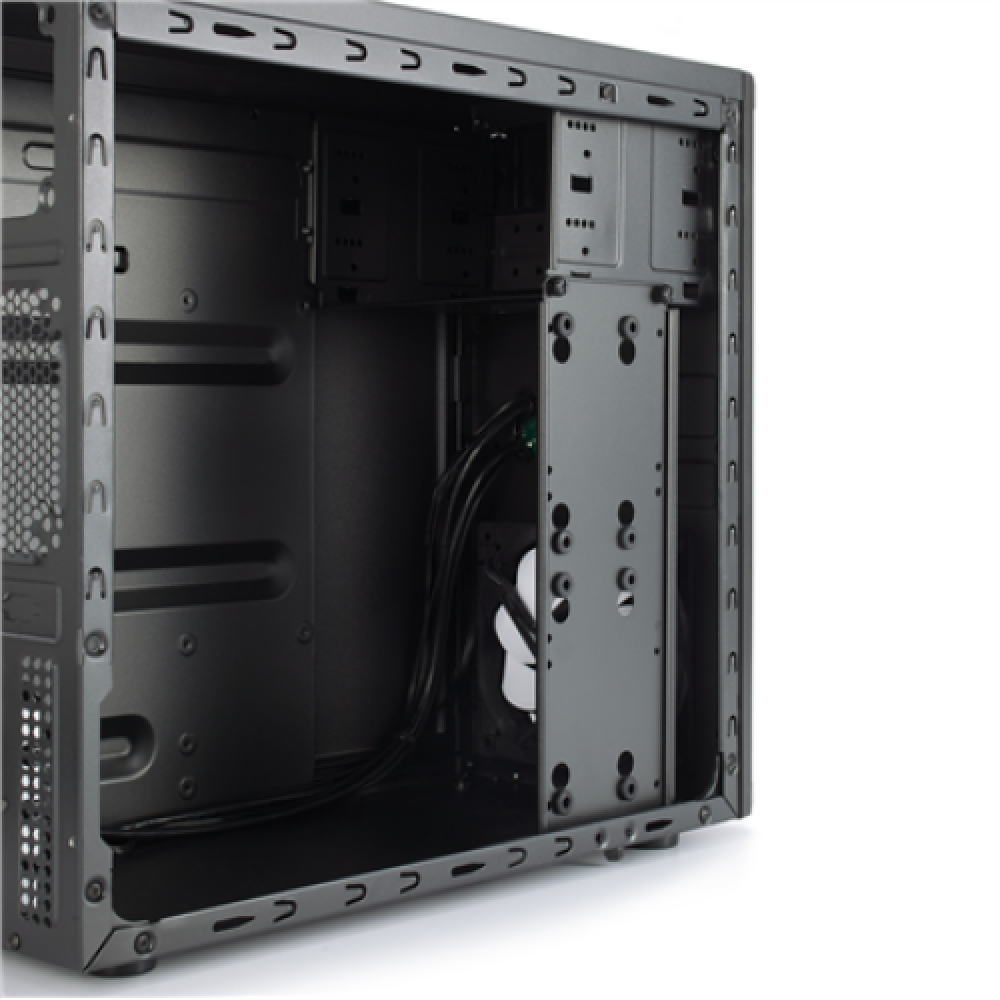 Fractal Design , CORE 1100 , Black , Micro ATX , Power supply included No , ATX PSUs, up to 185mm if a typical-length optical drive is mounted