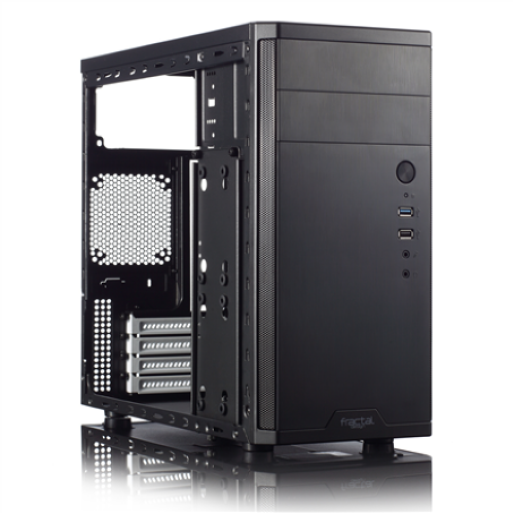 Fractal Design , CORE 1100 , Black , Micro ATX , Power supply included No , ATX PSUs, up to 185mm if a typical-length optical drive is mounted
