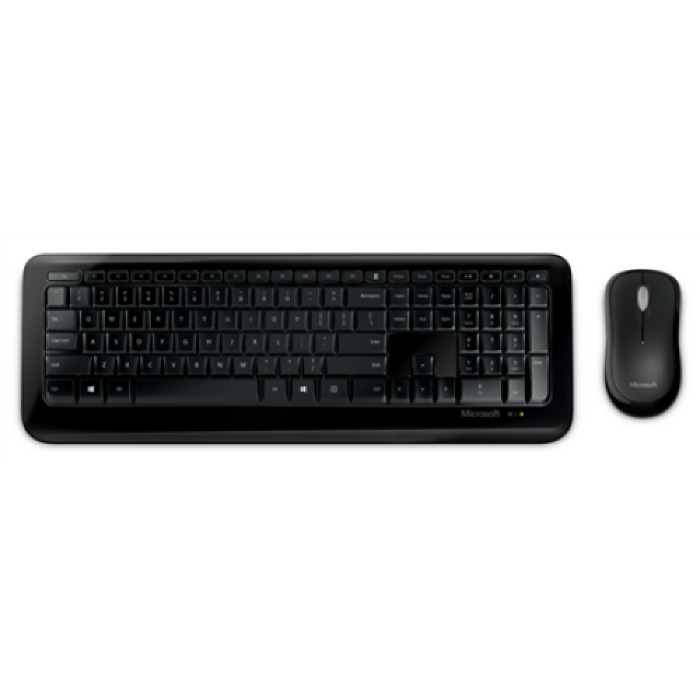 Microsoft Wireless Desktop 850 (AES) Keyboard and Mouse Set Wireless Mouse included US Black English,Danish,Finnish,NO/SV Numeric keypad 601 g