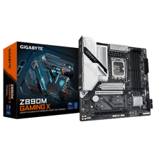 Gigabyte Z890M GAMING X , Processor family Intel , Processor socket LGA1851 , DDR5 , Supported hard disk drive interfaces M.2, SATA , Number of SATA connectors 4 Gigabyte Z890M GAMING X , Processor family Intel , Processor socket LGA1851 , DDR5 , Supported hard disk drive interfaces M.2, SATA , Number of SATA connectors 4