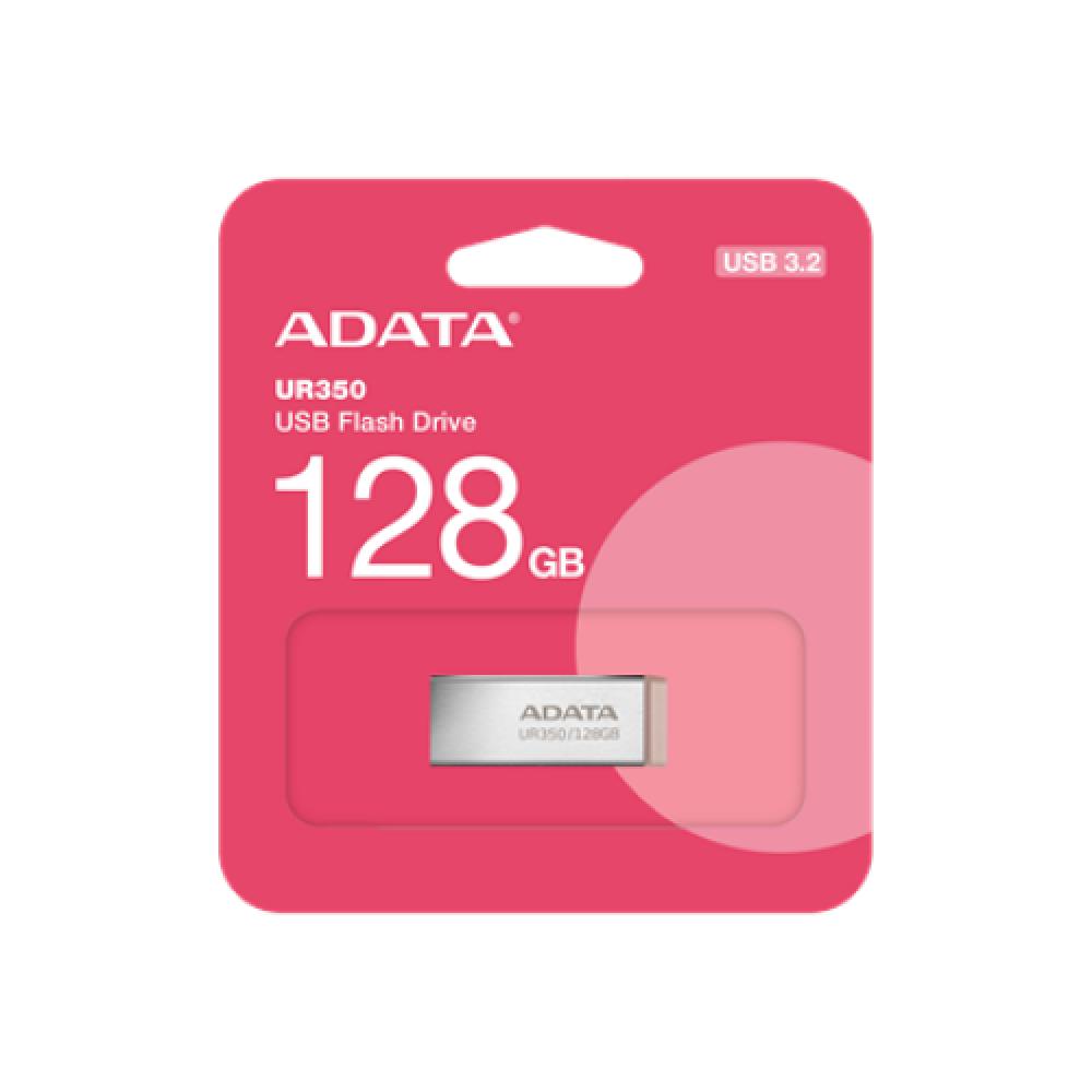 ADATA , USB Flash Drive , UR350 , 128 GB , USB 3.2 Gen1 , Brown