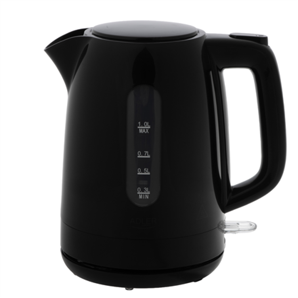 Adler Kettle , AD 1380b , Electric , 2200 W , 1 L , Polypropylene , 360° rotational base , Black