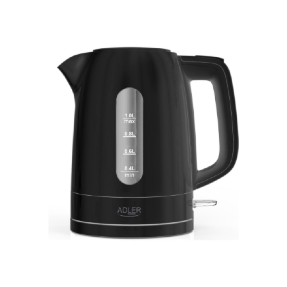Adler Kettle , AD 1380b , Electric , 2200 W , 1 L , Polypropylene , 360° rotational base , Black