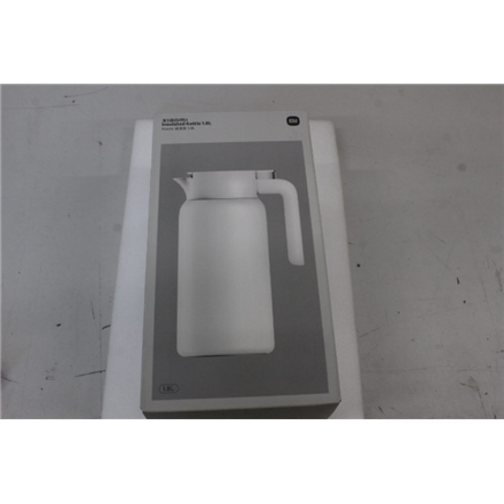 SALE OUT. Xiaomi Insulated Kettle 1,8L , Xiaomi Insulated Kettle , Insulated , 1.8 L , Stainless steel/Polypropylene , White , DEMO, SMALL SCRATCHES ON SIDE