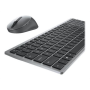 Dell , Keyboard and Mouse , KM7120W , Keyboard and Mouse Set , Wireless , Batteries included , US , Bluetooth , Titan Gray , Numeric keypad , Wireless connection