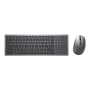 Dell , Keyboard and Mouse , KM7120W , Keyboard and Mouse Set , Wireless , Batteries included , US , Bluetooth , Titan Gray , Numeric keypad , Wireless connection