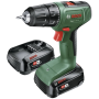 Bosch , Cordless Drill Driver EasyDrill 18V-40, 2 x 2.0 Ah