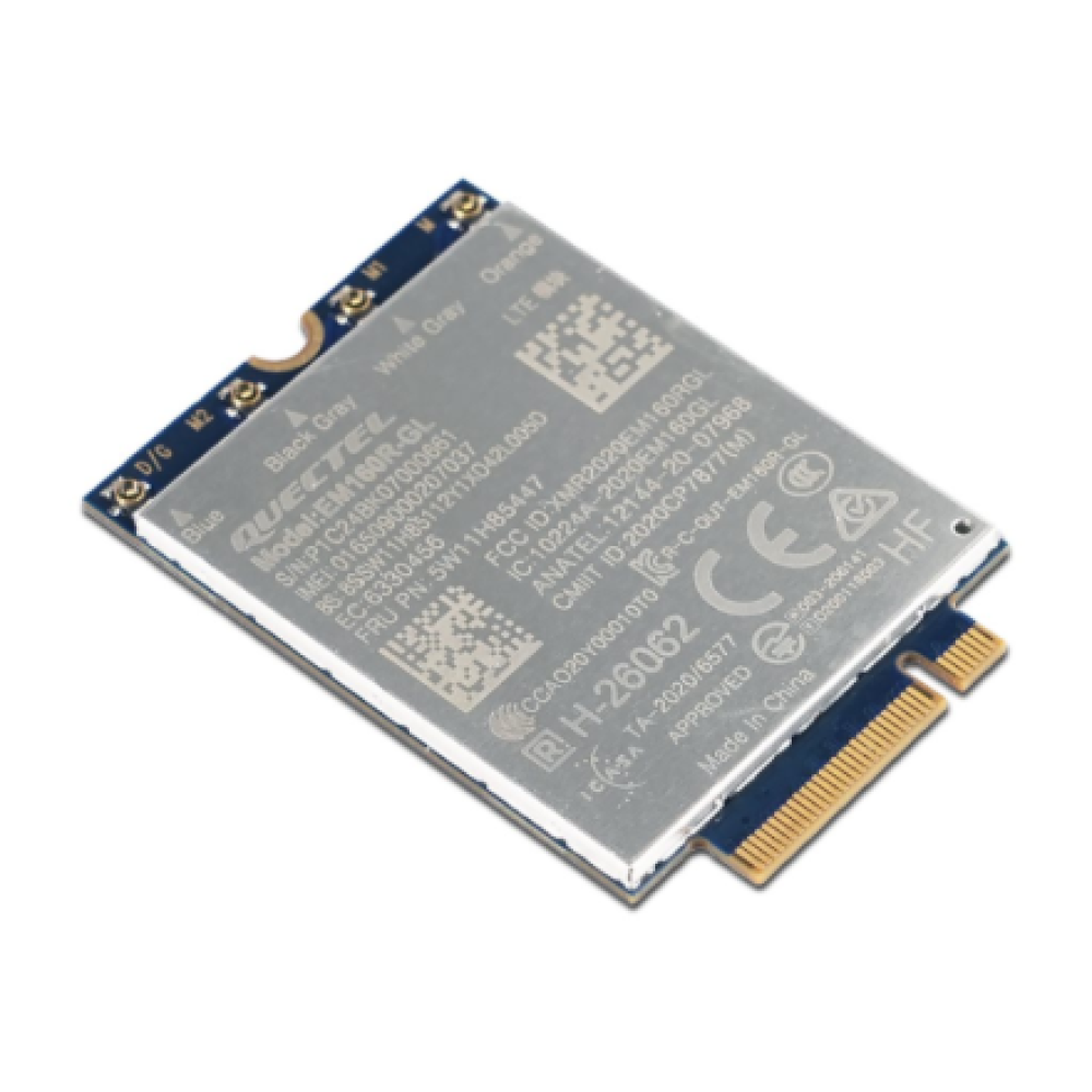 Lenovo WWAN Module for X1 Carbon Gen 12/P16v Gen 2 , ThinkPad Quectel EM160R-GL 4G LTE-A Cat 16 M.2 , 42 x 30 x 2.3 mm