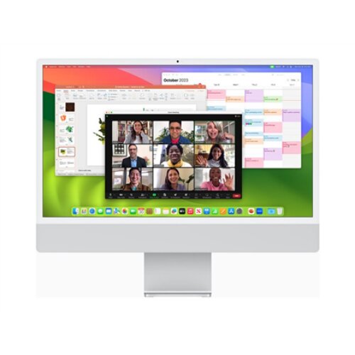 Apple iMac 24” 4.5K Retina, Apple M3 8C CPU, 10C GPU/8GB/256GB SSD/Silver/RUS , Apple