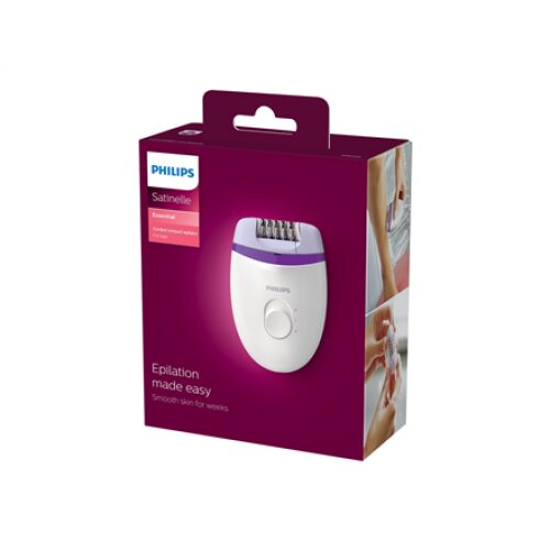 Philips , Satinelle Advances BRE225/00 , Epilator , Bulb lifetime (flashes) Not applicable , Number of power levels 2 , White/Purple