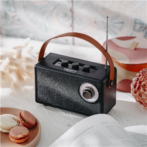 Camry , Speaker with radio , CR 1902 B , Black , Wireless connection