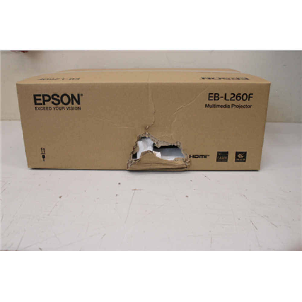 SALE OUT. Epson EB-L260F Full HD 3LCD Projector 1920x1080/4600 Lm/16:9/2500000:1, White , Epson , EB-L260F , Full HD (1920x1080) , 4600 ANSI lumens , White , DAMAGED PACKAGING , Wi-Fi