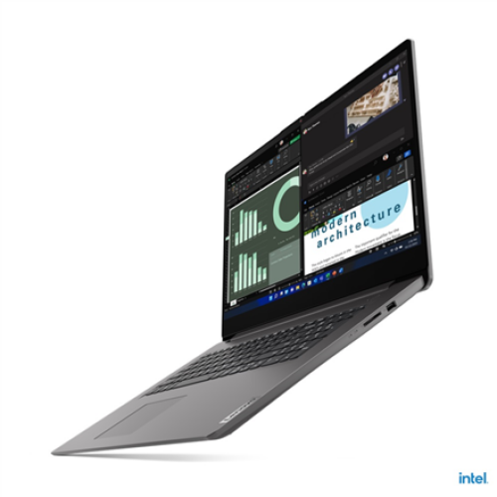 Lenovo Essential V17-IAP (Gen 3) Iron Grey, 17.3 , IPS, FHD, 1920 x 1080 pixels, Anti-glare, Intel Core i5, i5-1235U, 16 GB, 8GB Soldered DDR4-3200 + 8GB SO-DIMM DDR4-3200, 256 GB, Intel Iris Xe Graphics, No Optical drive, Windows 11 Pro, 802.11ax, 5.1, E