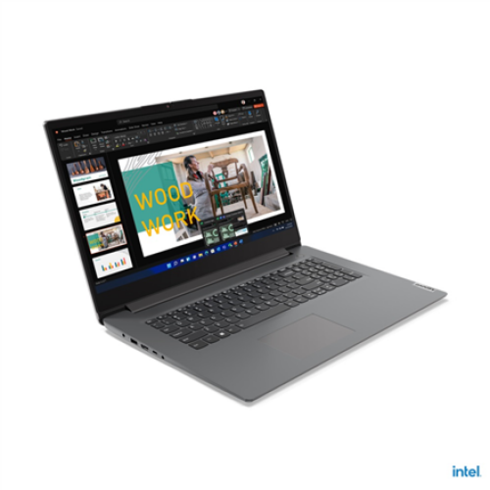 Lenovo Essential V17-IAP (Gen 3) Iron Grey, 17.3 , IPS, FHD, 1920 x 1080 pixels, Anti-glare, Intel Core i5, i5-1235U, 16 GB, 8GB Soldered DDR4-3200 + 8GB SO-DIMM DDR4-3200, 256 GB, Intel Iris Xe Graphics, No Optical drive, Windows 11 Pro, 802.11ax, 5.1, E