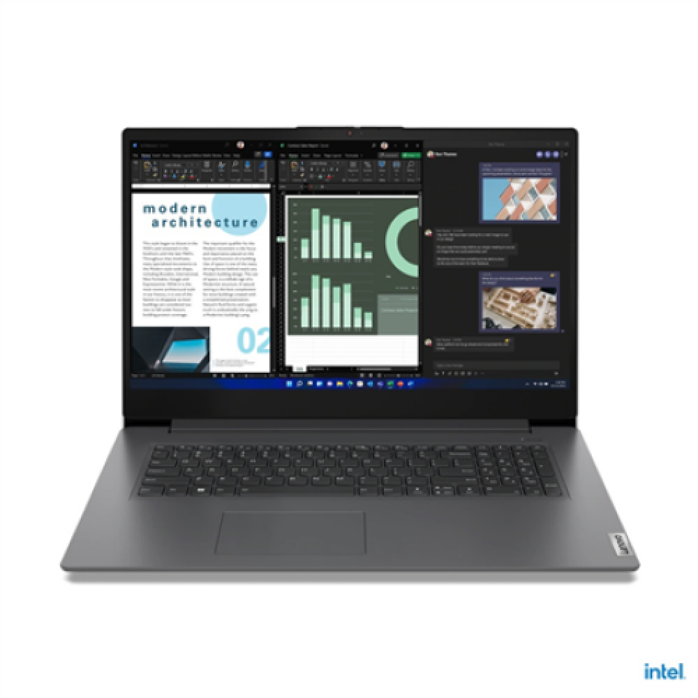Lenovo Essential V17-IAP (Gen 3) Iron Grey, 17.3 , IPS, FHD, 1920 x 1080 pixels, Anti-glare, Intel Core i5, i5-1235U, 16 GB, 8GB Soldered DDR4-3200 + 8GB SO-DIMM DDR4-3200, 256 GB, Intel Iris Xe Graphics, No Optical drive, Windows 11 Pro, 802.11ax, 5.1, E