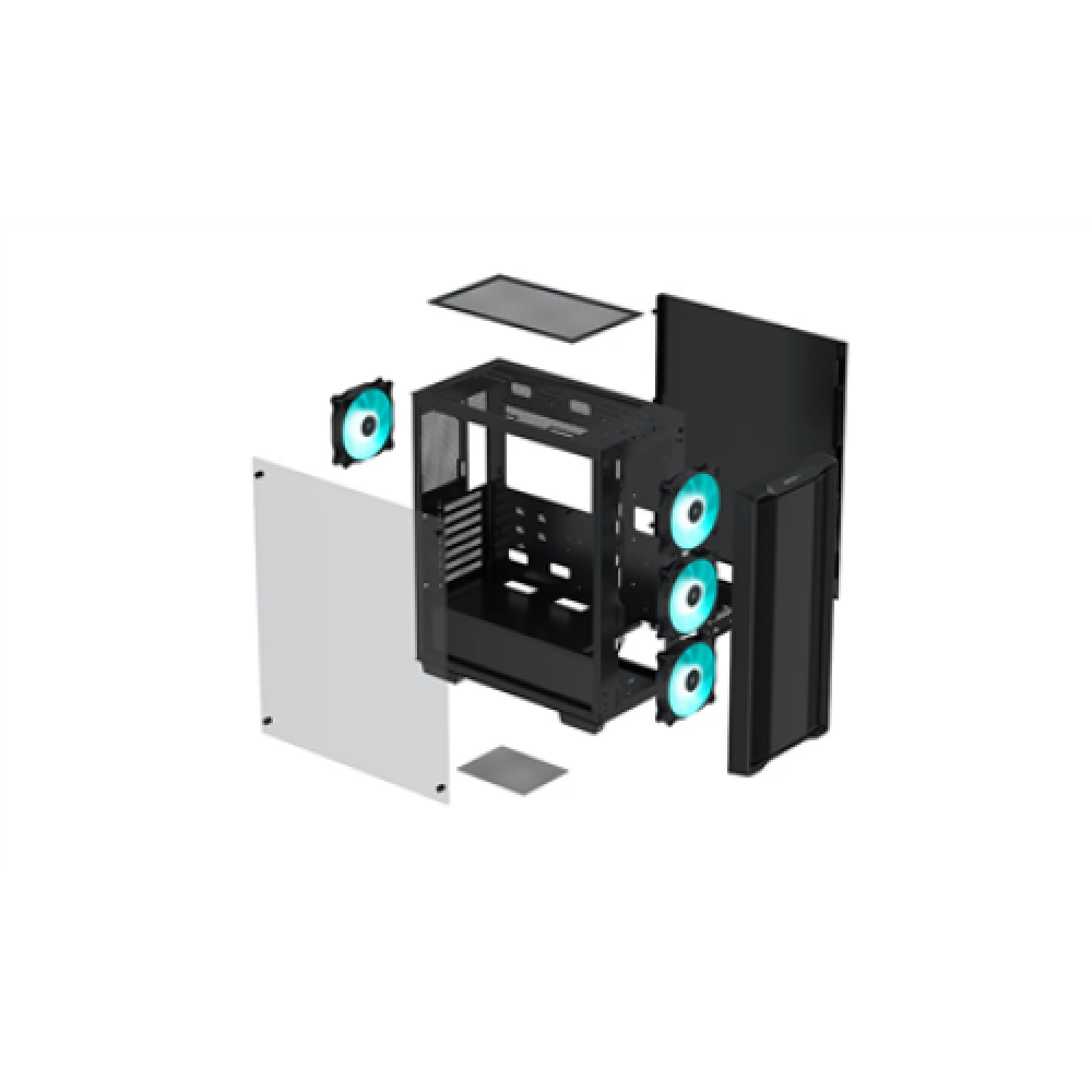 Deepcool , Fits up to size , MID TOWER CASE (without fans) , CC560 , Side window , Black , Mid-Tower , Power supply included No , ATX PS2