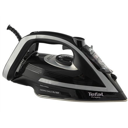 TEFAL , FV8062 Puregliss , Steam Iron , 3000 W , Water tank capacity 0.27 ml , Continuous steam 50 g/min , Steam boost performance 280 g/min , Black/Grey